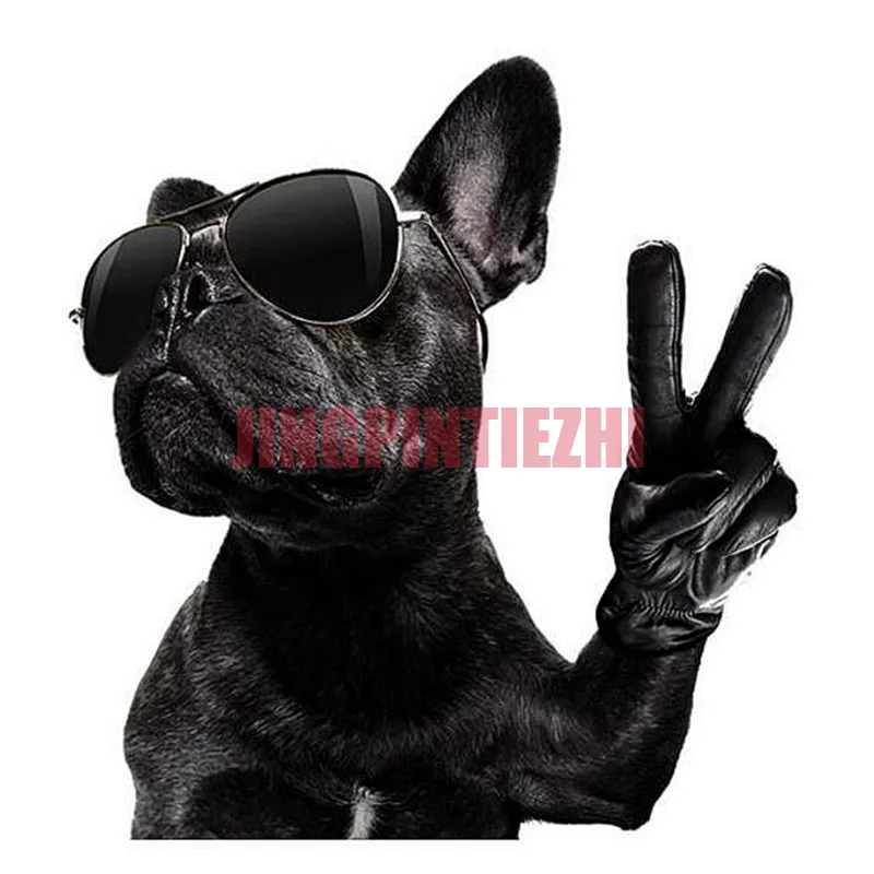 

Personality Car Stickers Vinyl Motorcycle Decal Car Window Body Decorative Decoration Laptop Patches Cool Dog Transfert