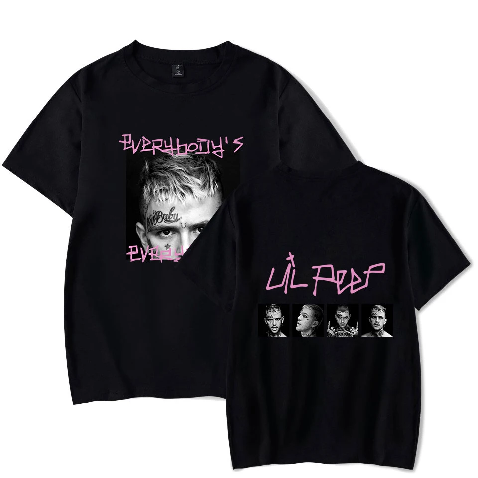 Футболка Lil peep для мужчин и женщин хлопковая популярная рубашка в стиле хип хоп с