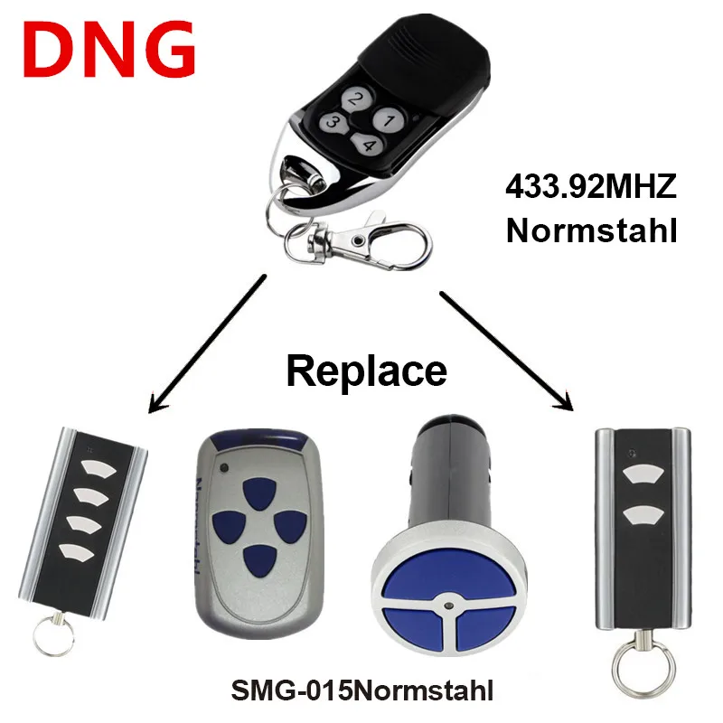 

30pcs Normstahl RCU 433 2K Remote Control Garage Door Opener Normstahl Rolling Code 433,92 MHz for Gate Command 433MHz Key Fob