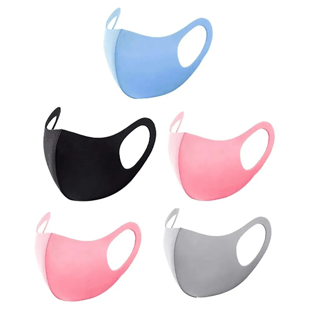 

5pcs 2020 New Adult Mask Dustproof Mouth Face Mask Reusable Washable Adult Cotton Face Mouth Cover Mascarilla reutilizable