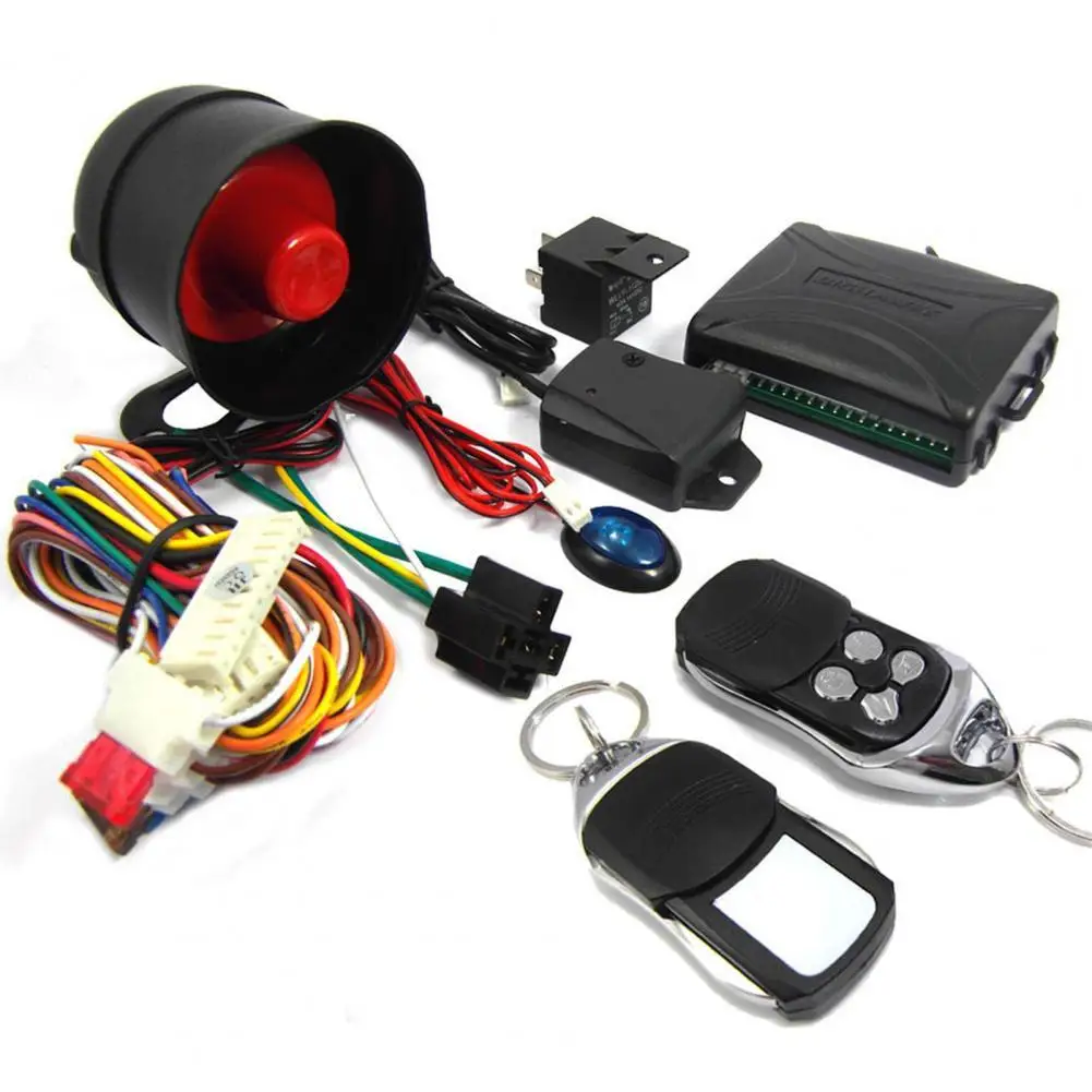 

802-8138 Car Alarm Mute-arming High Sensitivity ABS Security Emergency Alarm System for Automobile Security Protection