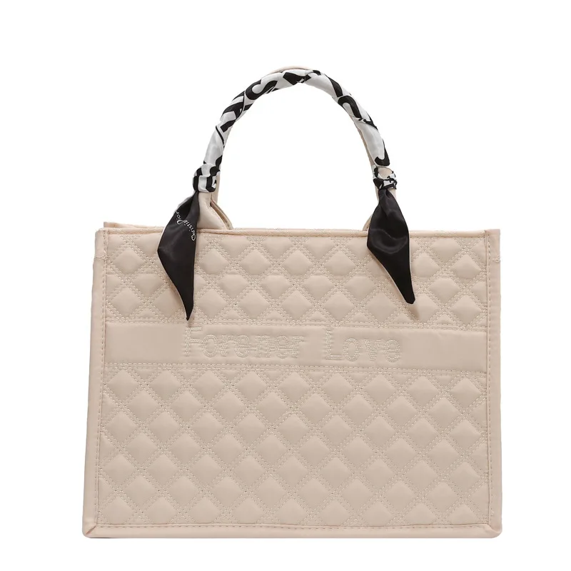 Брендовая дизайнерская стеганая женская сумка в клетку ретро-шарф через плечо