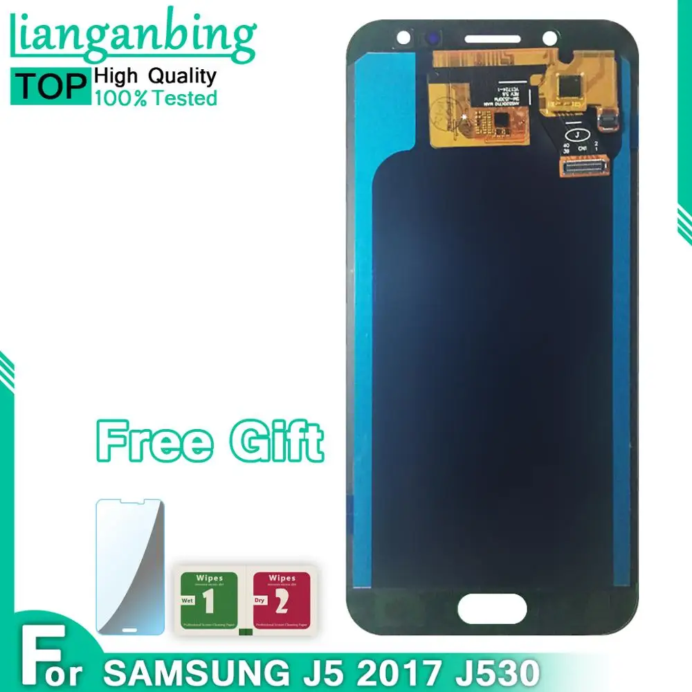 Новый Super AMOLED LCD J5 2017 J530 SM J530F J530M дисплей 100% протестированный рабочий сенсорный