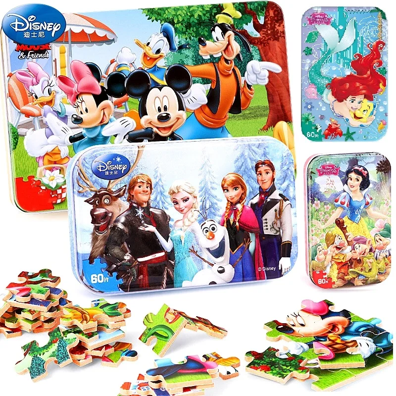 

Disney 60 Pieces Mickey/Snow White/Frozen 2 /winnie/race Car Jigsaw Puzzle of Paper Puzzles Toys for Children Birthday Gift