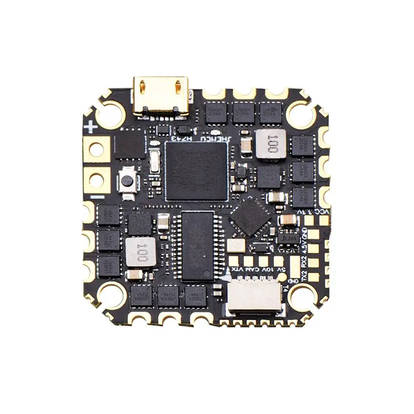 JHEMCU-controlador de vuelo sin escobillas GH743AIO, F4, 3-6S, AIO, 40A BEC, para Dron de carreras-0