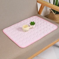 2021 dogs bed summer cooling mat cat bed pet ice silk cool waterproof breathable blanket cushion puppy sofa floor mat 3 color