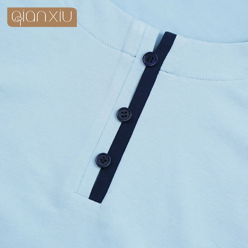 

Men's long sleeve modal spring and autumn youth middle-aged plus size cotton housewear suit