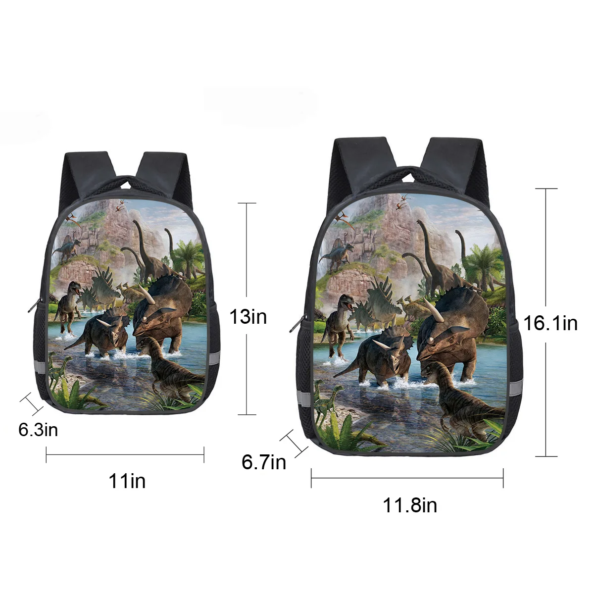 Рюкзак для ноутбука с динозавром из периода Юрского школьная сумка Детская книг