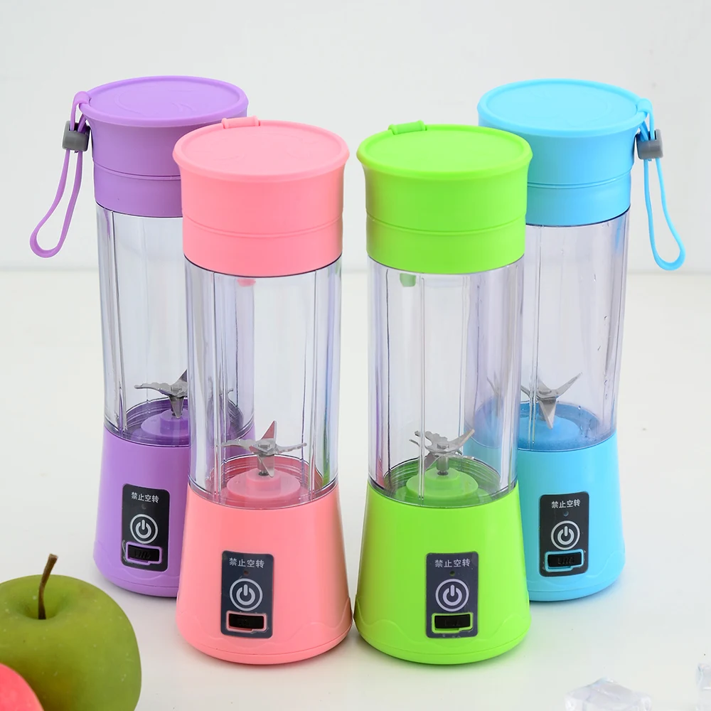 Портативная электрическая соковыжималка для фруктов 6 лезвий 380 мл | Дом и сад