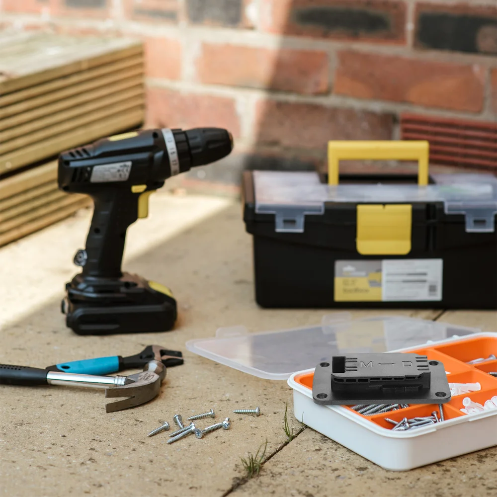 

1pc Tool Holder Mount 20V Drill Tool Storage Hanger Tool Holder Dock (Black)