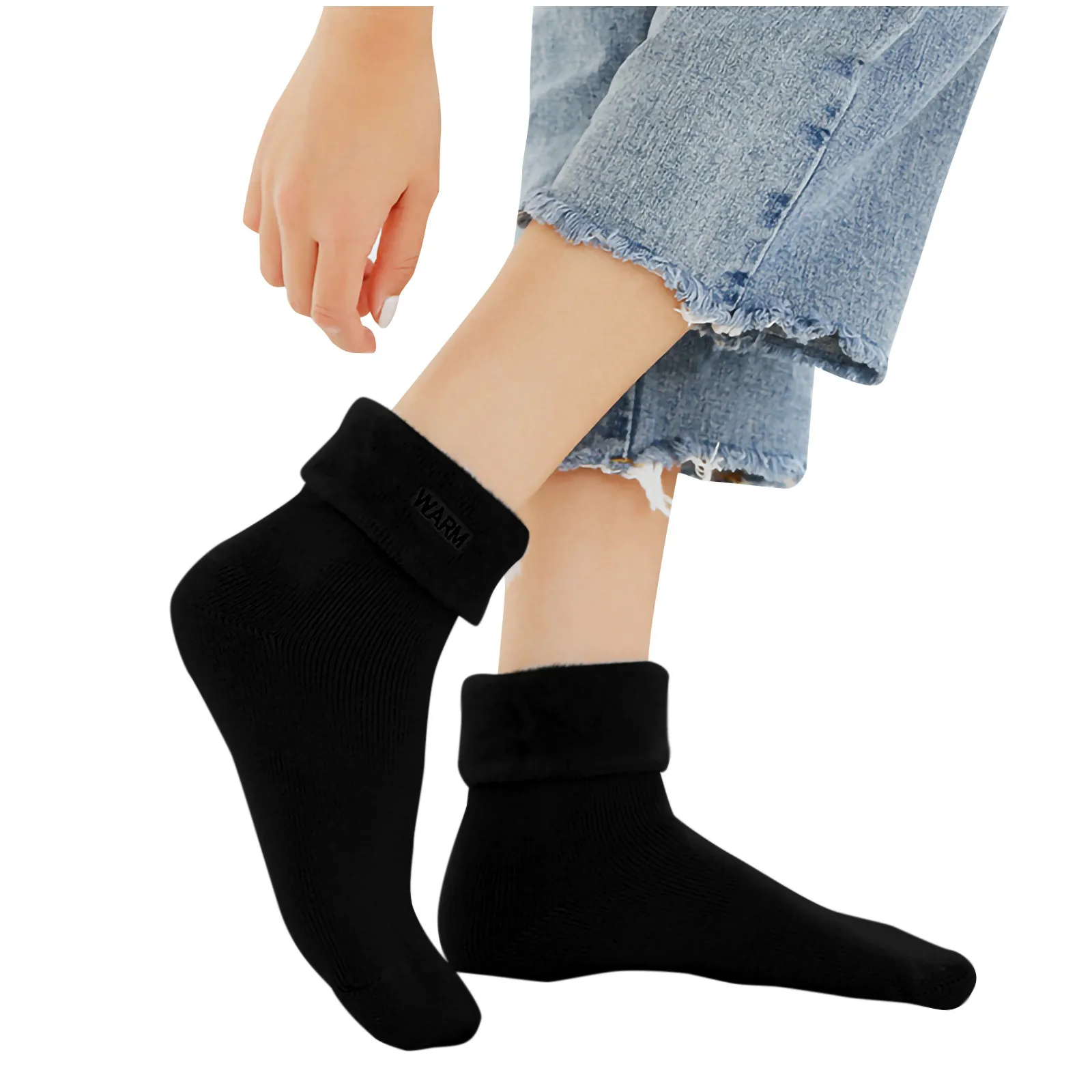 

Women's Winter Plush Socks Warm Sleeping Socks Solid Heat Sock Women's Sock Soft Comfortable Hot Sale Calcetines
