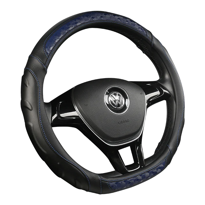 Автомобильный кожаный чехол на руль из углеродного волокна для Skoda Octavia a5 a 5 Superb 2012