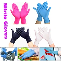 hot gloves white blue disposable nitrile gloves latex for household cleaning products industrial washing tattoo gloves sml