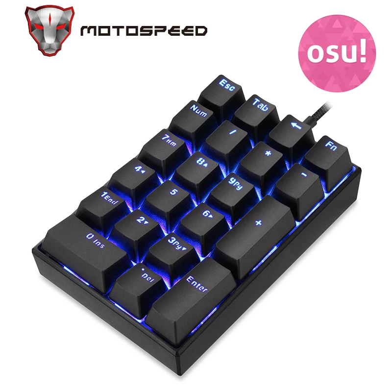Новый Motospeed K23 USB Проводная цифровая механическая клавиатура с OUTEMU переключатель