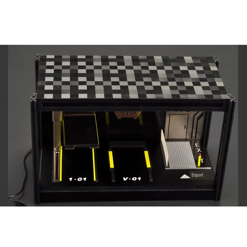 

1:64 Simulation Parking Lot Model Display Alloy Mechanical Garage Art Collection Indoor Decoration Kids Toys Boys Hot Toys