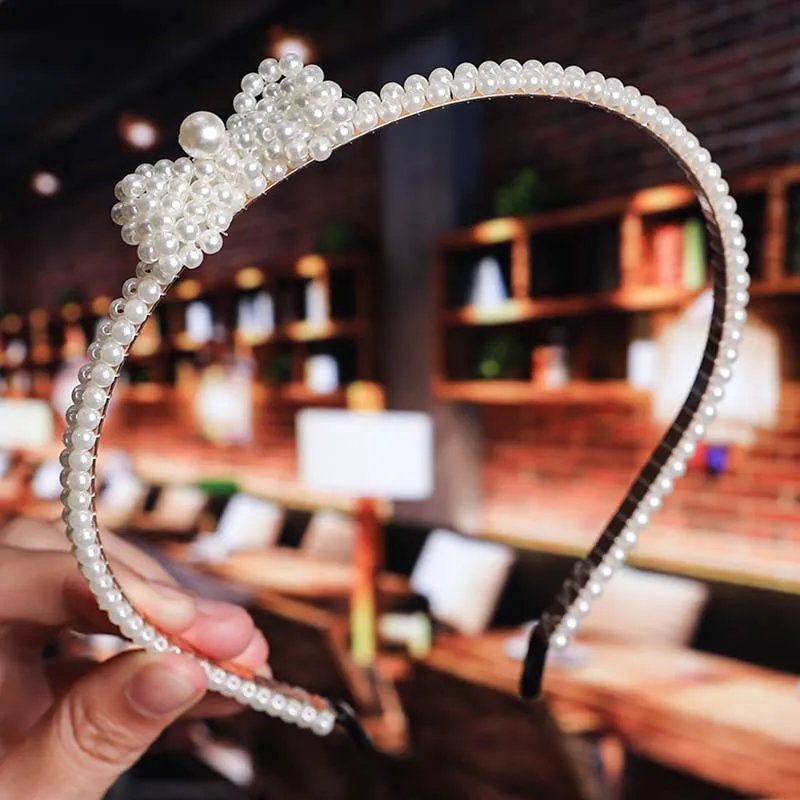 Женская повязка на голову с искусственным жемчугом богемная свадебная тиара