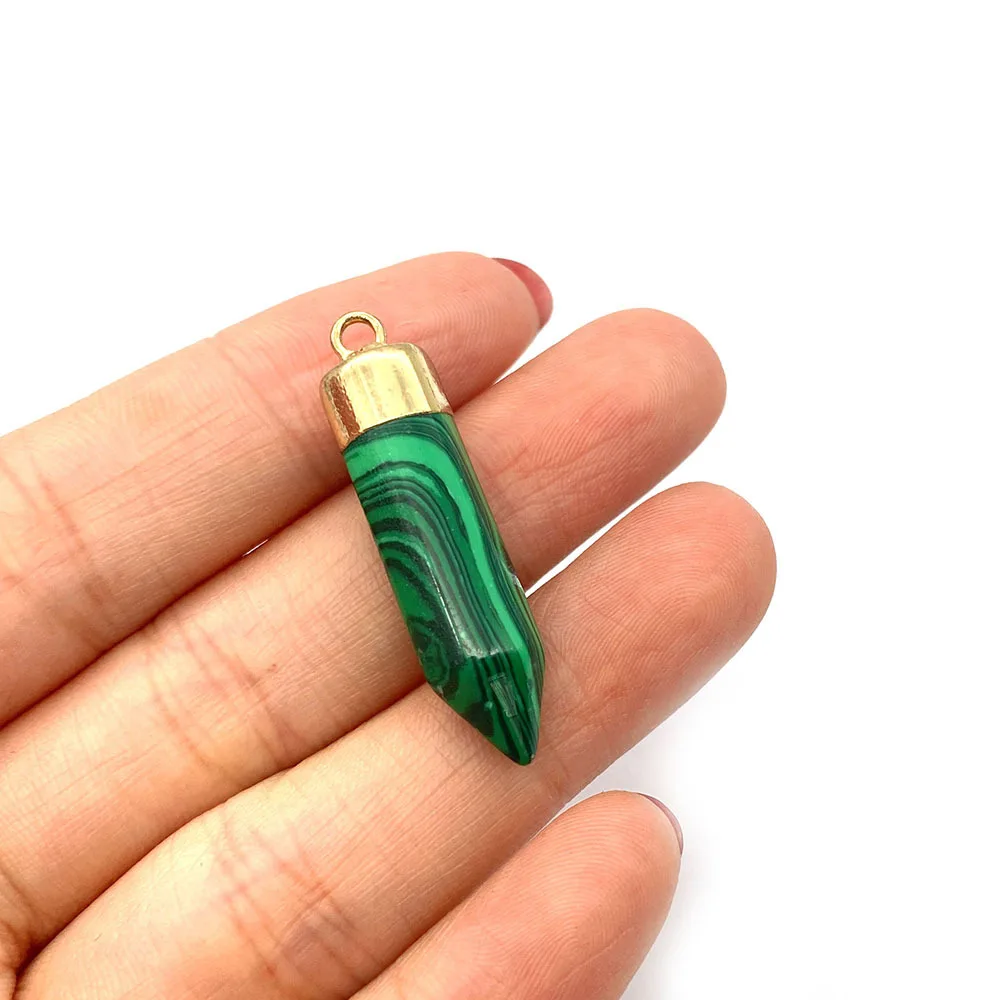 Подвеска из кварца с шестигранником 8x36 мм для изготовления ювелирных изделий |