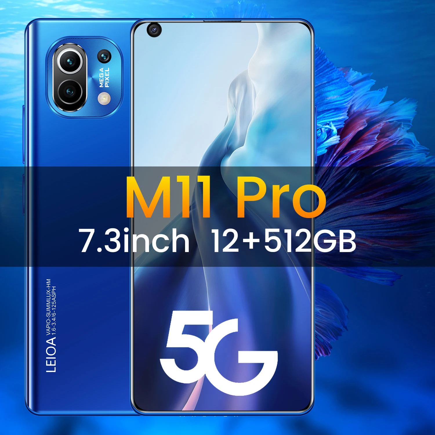 

Hot Sale M11 Pro 12GB RAM 512GB ROM 7.3 Inch Bg Screen 6800mAh 16MP+32MP 10 Core Smart Phone Dual SIM Fingerprint ID Smartphones