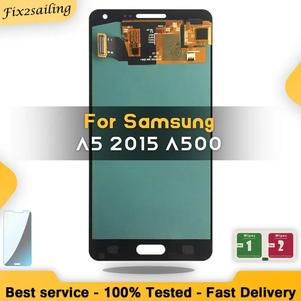 ЖК дисплеи для Samsung Galaxy A5 2015 A500 A500F A500FU A500H A500M Super AMOLED дисплей сенсорный экран