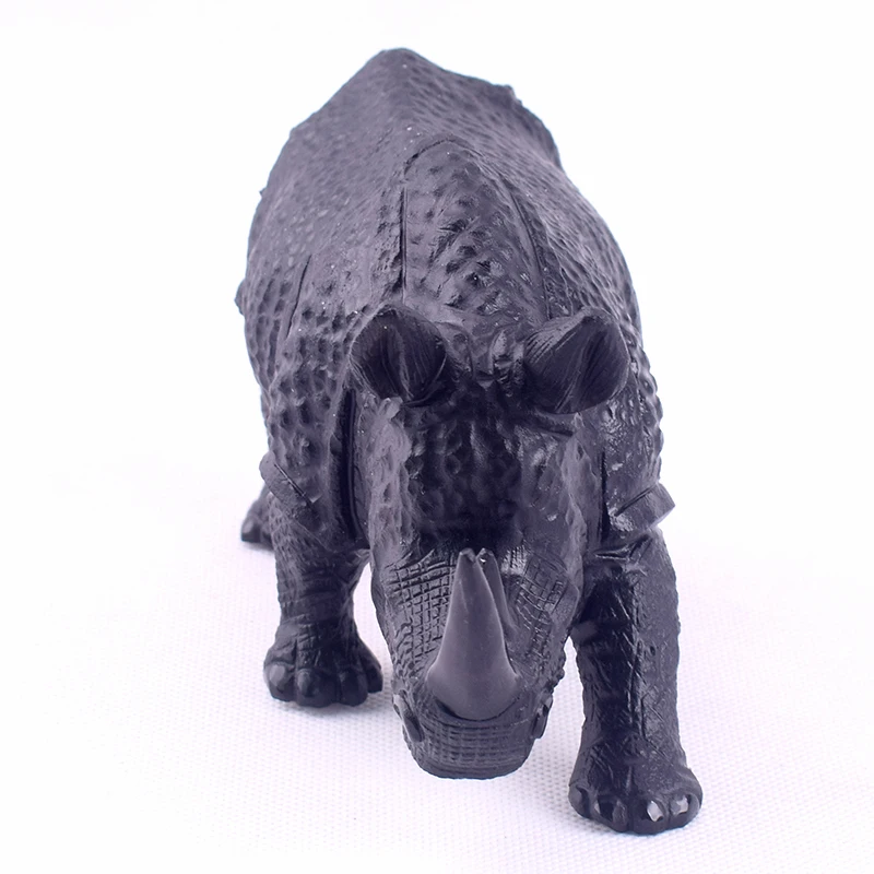 

8 дюймов натуральный кристалл ремесло драгоценный камень черный обсидиан камень носорог статуэтки статуя скульптура для украшения дома по...