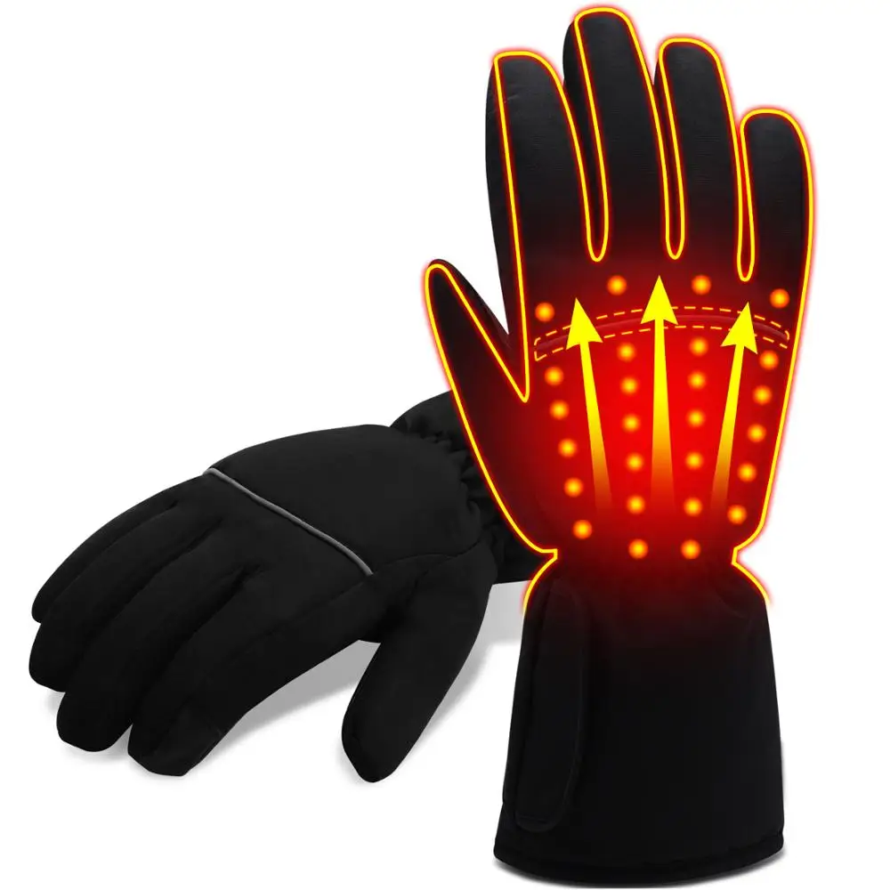 Зимние лыжные перчатки Qilove для работы на открытом воздухе с USB теплые