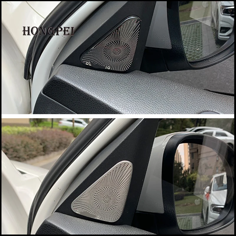 

For VW Tiguan 2009-2015 Interior Car Door A pillar Rear Handle Speaker Cover Sticker Trim Car Styling Auto accessories