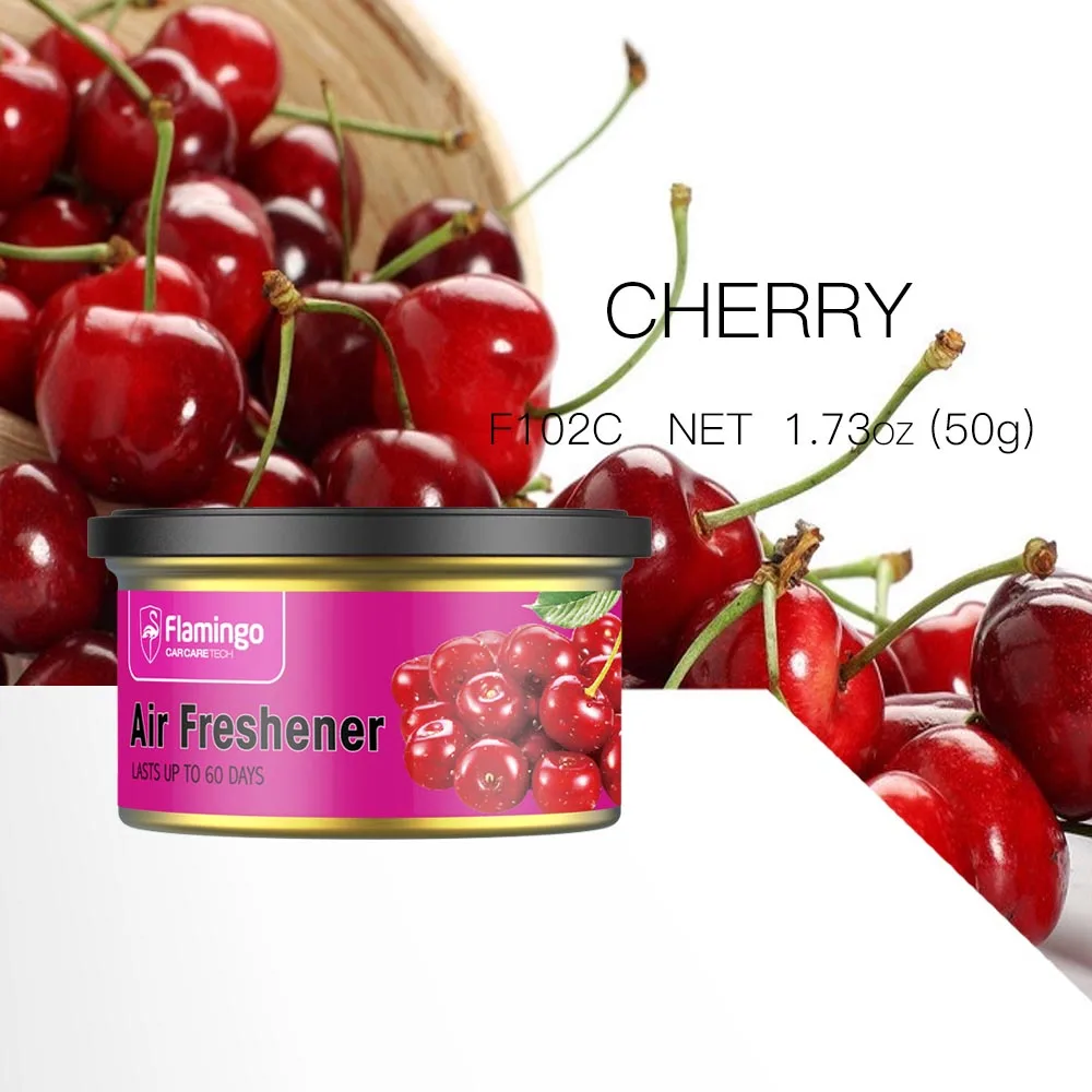 Cherry 1,73 унций автомобильный освежитель воздуха для автомобиля, твердый ароматизатор, коробка, дезодорант, ванильный аромат, аксессуары для интерьера - Название цвета: Cherry