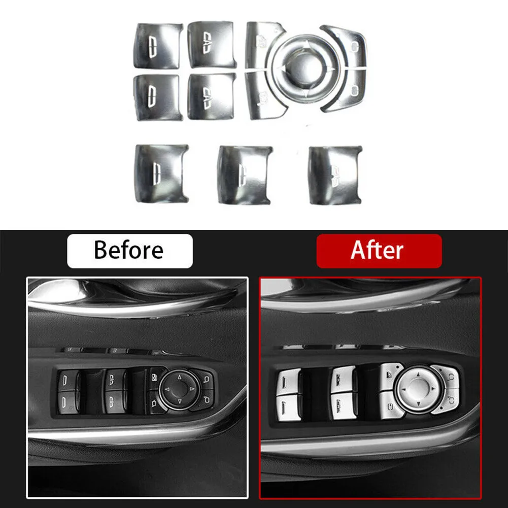 

Window Button 12Pcs/Set Cover Switch Accessories Alloy Aluminum Decoration