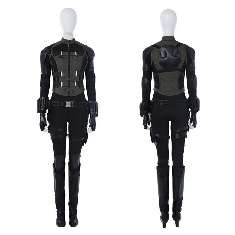 

Костюм для косплея супергероя вдовы Наташа романофф, комбинезон с жилетом, женский наряд для Хэллоуина, карнавала вечерние на заказ