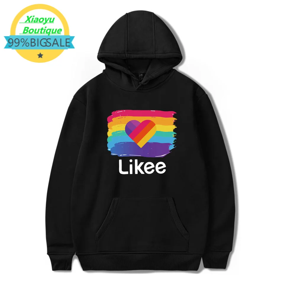 

Trendy Likee Hoodies Men/Women Hot LIKEE Video Russia Style Sweatshirts Plus Size Harajuku Hip Hop Pullover Funny Streetwear