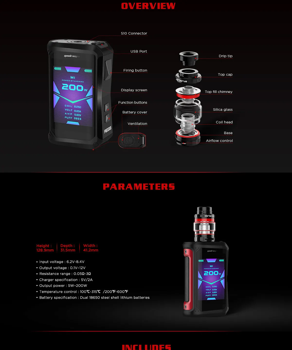 2 шт./партия Geekvape Aegis X Kit 200 Вт коробка мод водонепроницаемый электронная сигарета Vape с 5,5 мл Cerberus Танк испаритель VS Aegis Solo