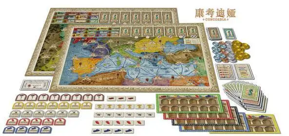 

Board Game Concordia Concordia Three Maps Expansion Chinese Version Strategic Business Adult Party Game