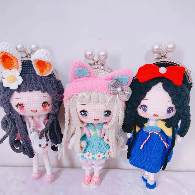 Милая принцесса крючком куклы металлические сумки ручной работы Металлическая