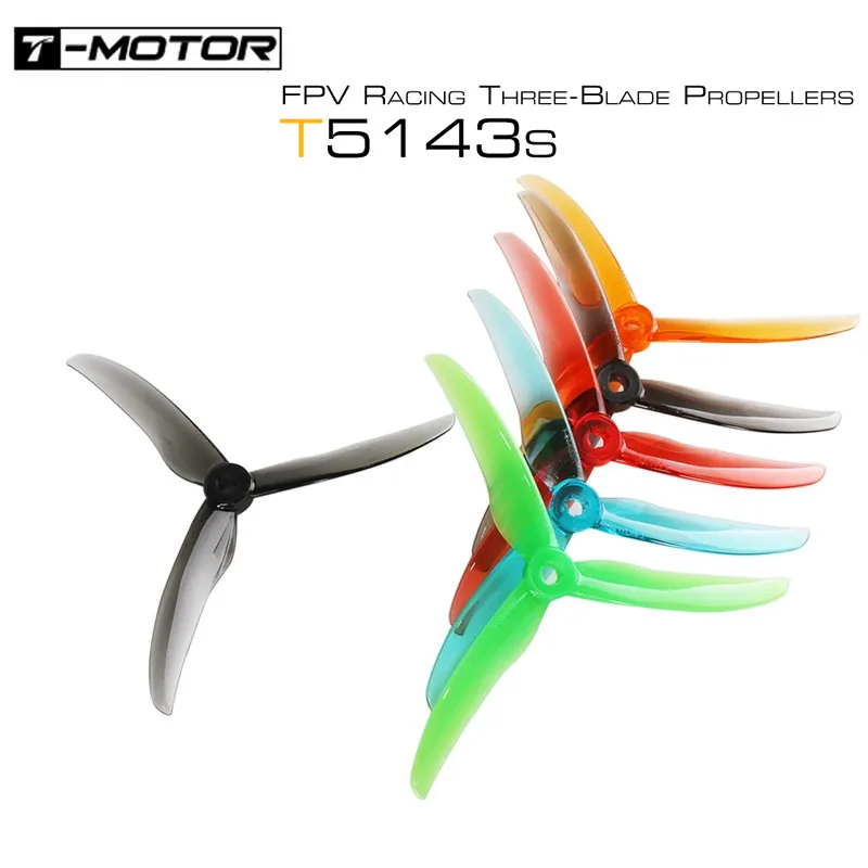 

NEW 2Pairs/4Pairs/8Pairs/12Pairs T-motor T5143S 5.1inch 3-blade Propeller for RC FPV Racing Freestyle 5inch 4S 6S Drones Nazgul5