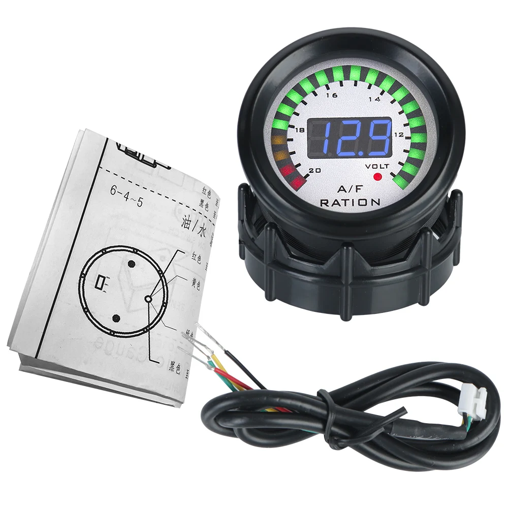 2 в 1 автомобильный вольтметр с датчиком кислорода |
