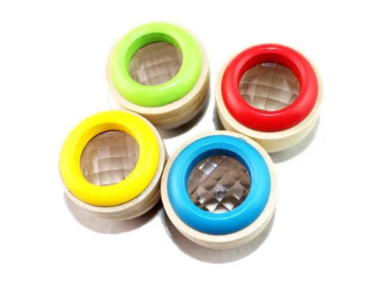 1 шт случайный цвет милый Деревянный калейдоскоп пчелиный глаз для ребенка