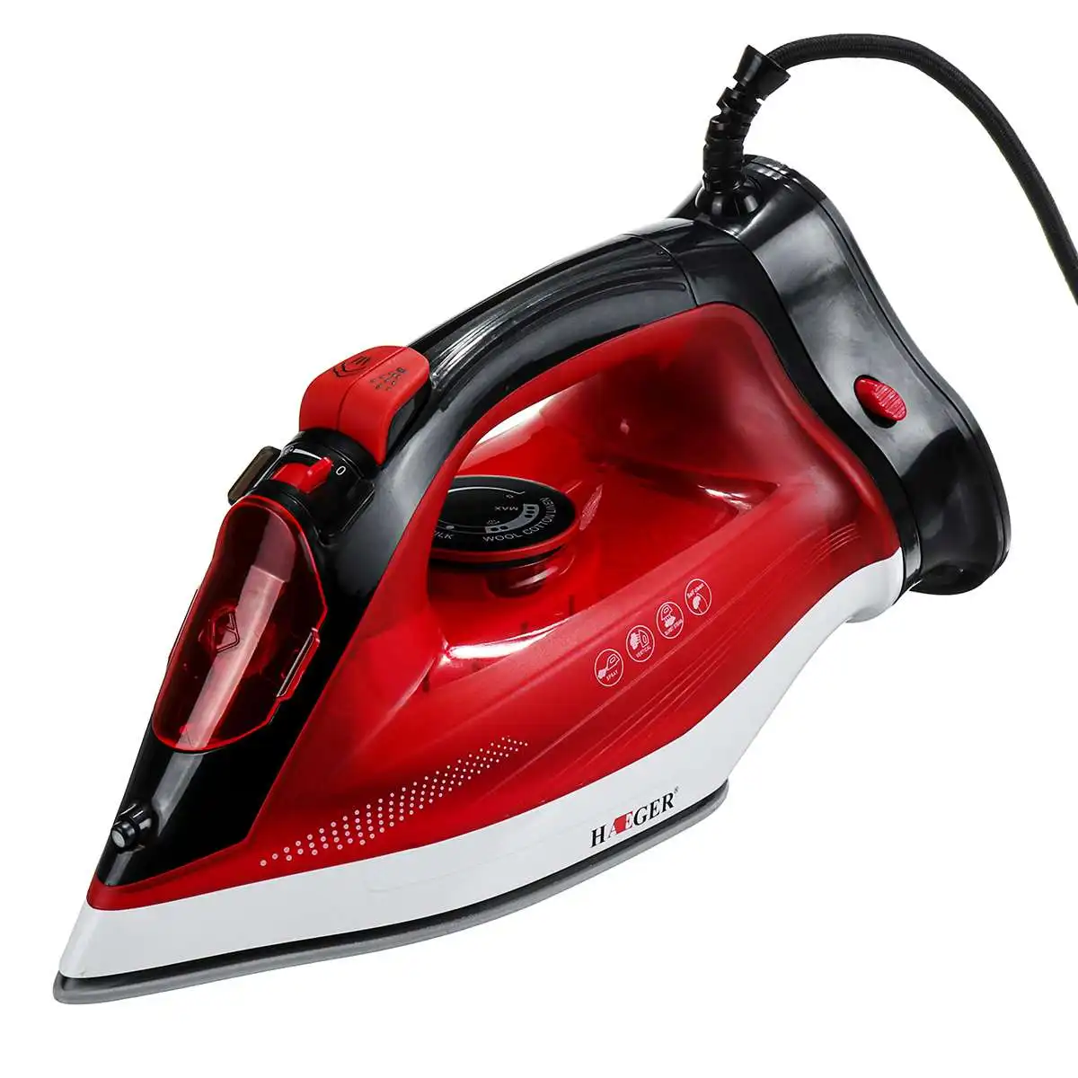 2000W Red 2000 Вт/2600 Вт Беспроводная гладильная машина электрический утюг с паром портативный ручной парящий очиститель для одежды домашнего белья - Цвет: 2000W Red
