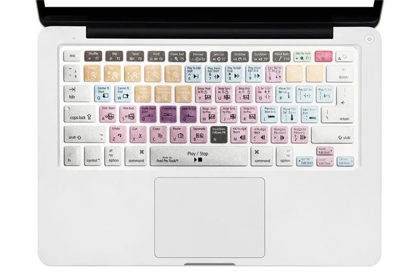 HRH premium Pro Final Cut Pro X AI PS ярлык клавиатуры кожаный чехол для Macbook Air Pro retina 13 15 17 США/ЕС раскладка оба - Цвет: Avid Pro Tools