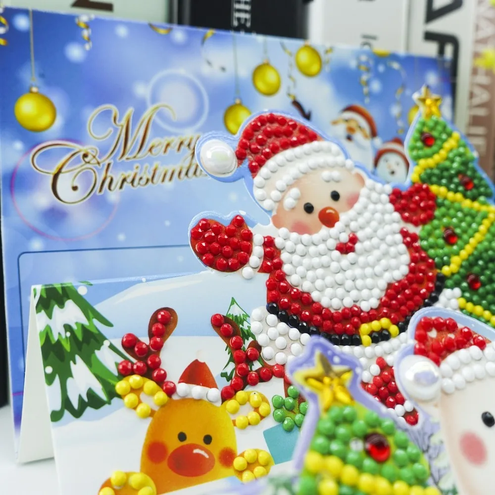 Трехмерная мозаика поздравительная открытка Рождество день рождения Хэллоуин