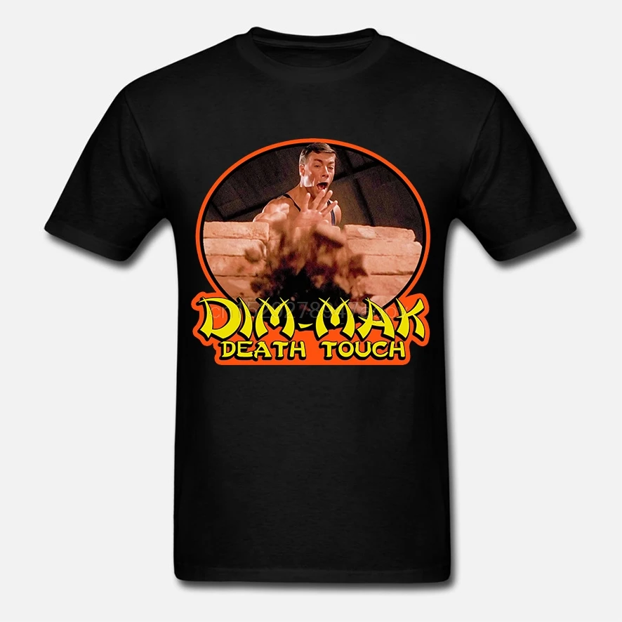 Классическая футболка на заказ в стиле 80-х с изображением Ван Дамма крови из