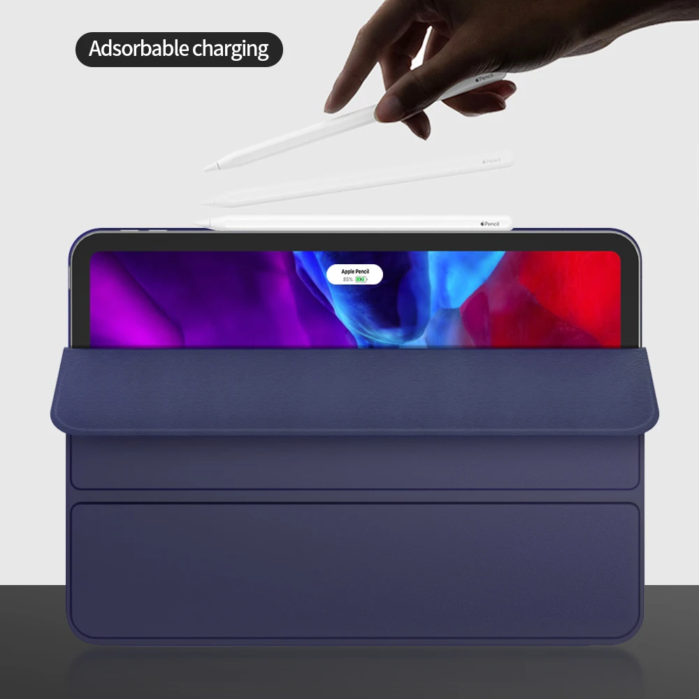 Чехол из искусственной кожи Складывающийся для iPad Pro 11 12 9 2020 | Компьютеры и офис