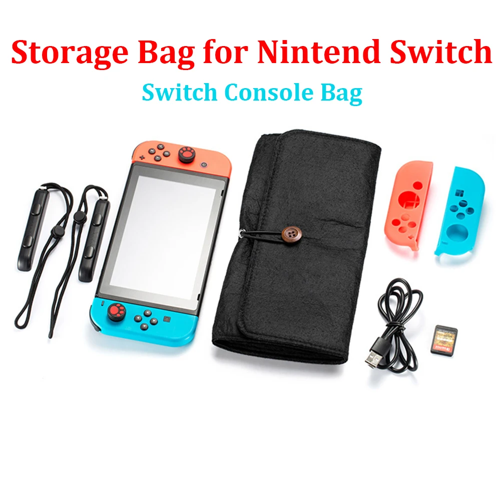 Чехол Stroage для консоли Nintendo Switch из мягкого войлока сумка переноски