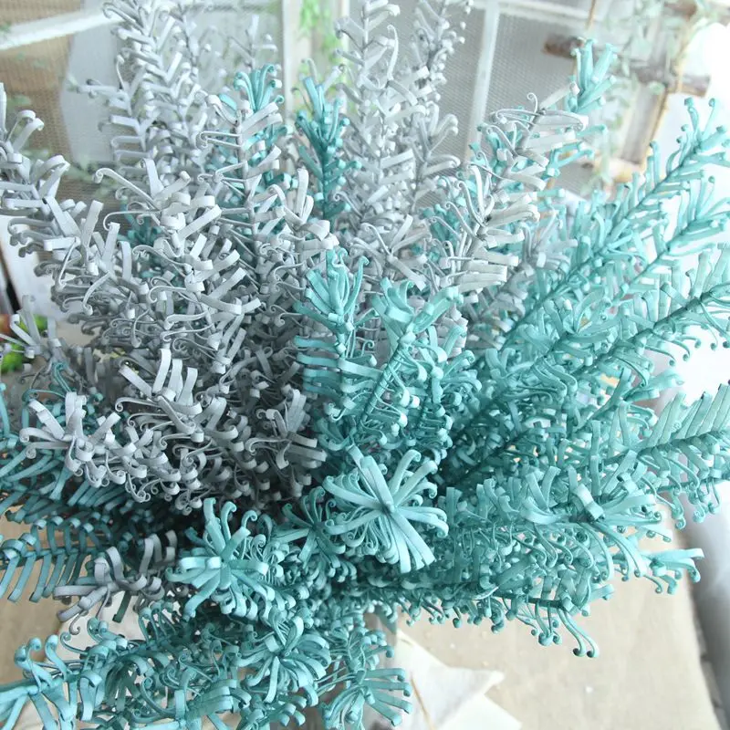 1 шт. ПЭ пена Феникс хвост папоротник искусственный цветок из пластика Сделай Сам