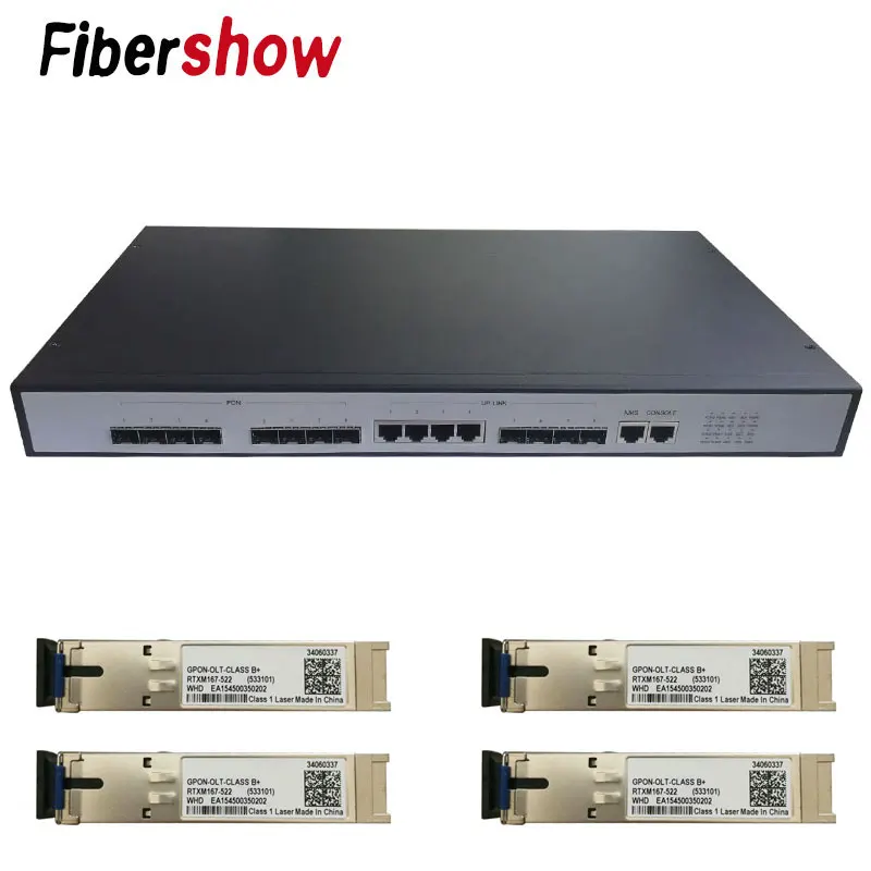 with 4P PON module GEPON EPON OLT 8PON порты Ethernet ftth CATV OLT Carrier-класс высокой плотности волоконно-оптический высокое качество 1,25 г Профессиональный мини - Цвет: with 4P PON module