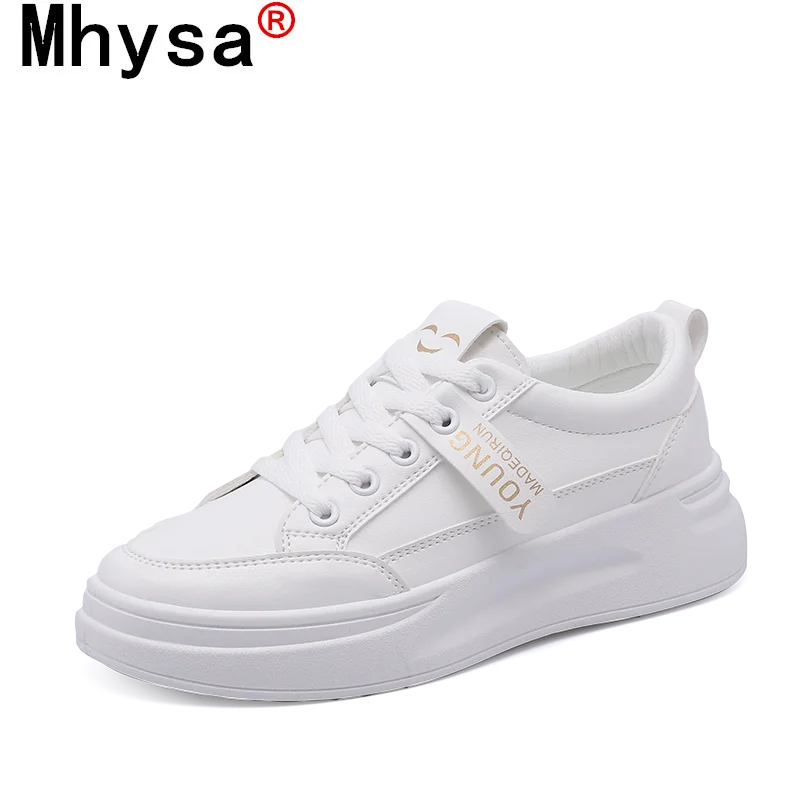 

Fashion Women's Shoes 2021 Women's Sneakers Solid Color Lace-up Vulcanized Shoes Spring Comfortable Shallow Mouth Casual Shoes