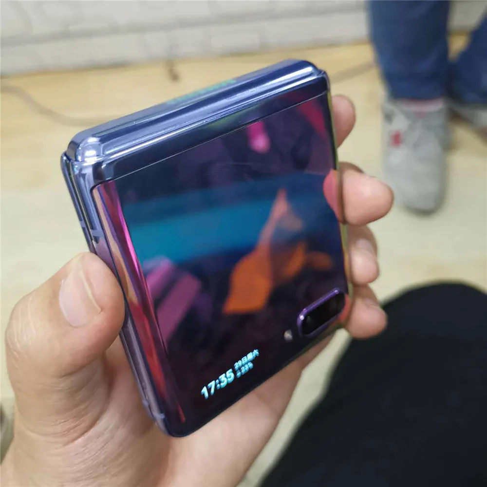 Прозрачный флип чехол тонкий защитный ударопрочный жесткий для Samsung Galaxy Z Флип