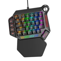 new35 keys one handed gaming keyboard rgb backlit portable mini gaming keypad ergonomic game controller for pc ps4 xbox gamer