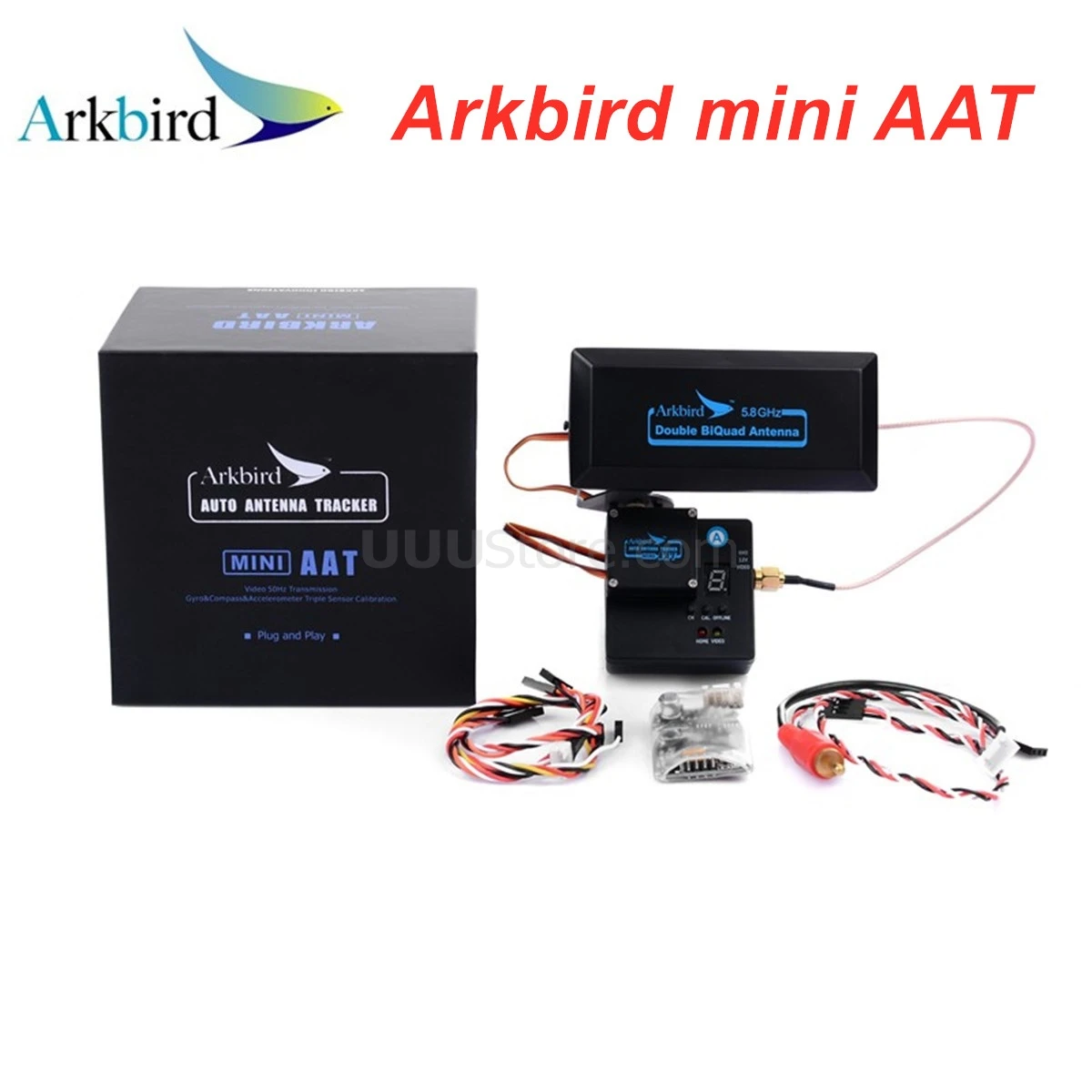 Arkbird мини ААС автоматический антенный трекер Gimbal FPV 5 8 Г дальность Системы W/ Air