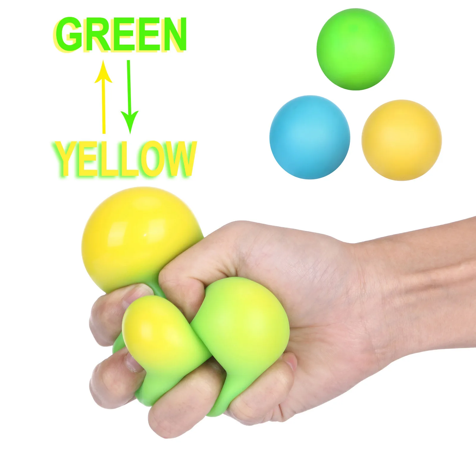 

Decompression Toy Kids Adult Decompression Toy Office Toy Color Changes To Reduce The Pressure Ball Great Stress-Relieving Toy