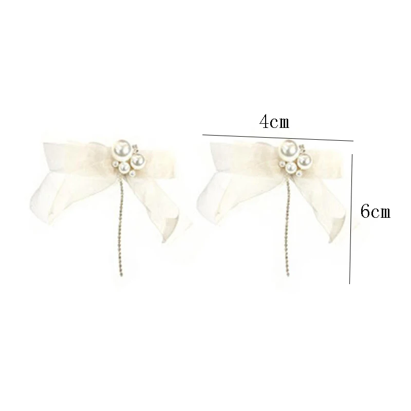 

2021 New Hot Style Earrings Female Fashion and Elegant Long Lace Pearl Stud Earrings For Women Jewelry Wedding Party Gifts Chic